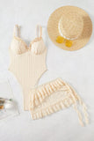 Elegant Bikini Set with Ruffle Accents