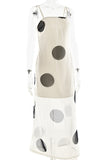Polka Dot Sheer Overlay Dress