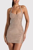 Halter-Neck Mini Dress