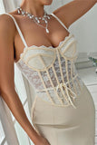 Lace Detail Corset Top