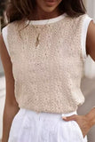 Sleeveless Eyelet Tank Top