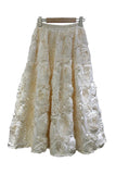 Rosette Textured Skirt