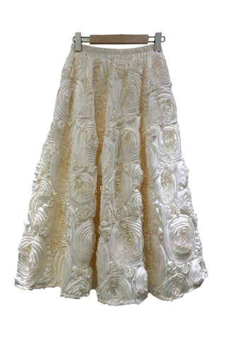 Rosette Textured Skirt