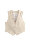 Classic Buttoned Waistcoat Vest