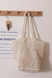 Stylish Open-Weave Tote Bag
