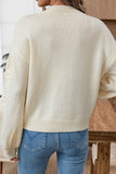 Floral Embellished Knit Sweater