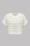Textured Layered Crop T-Shirt