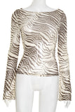 Fierce Zebra Print Top