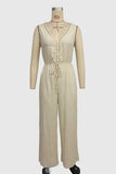Sleeveless Drawstring Jumpsuit