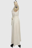 Lace-Trimmed Casual Midi Dress