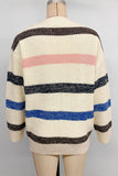 Striped V-Neck Sweater