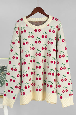 Cherry Pattern Sweater
