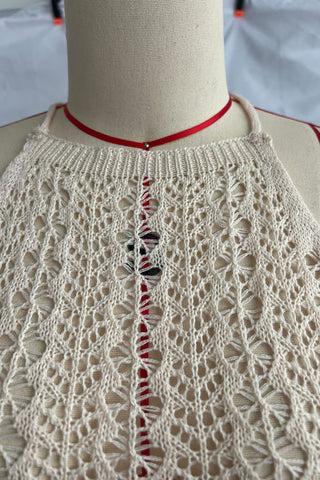 Open-Back Crochet Beach Dress