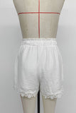 Lace-Trim Casual Shorts