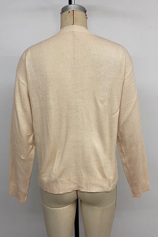 Buttoned Teddy Bear Cardigan