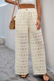 Elegant Wide-Leg Lace Pants