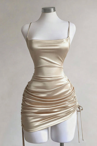 Elegant Ruched Mini Dress