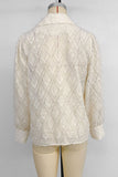 Textured Button-Up Blouse