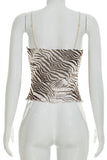 Zebra-Print Cami Top
