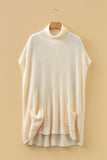 Turtleneck Oversized Sweater with Pockets