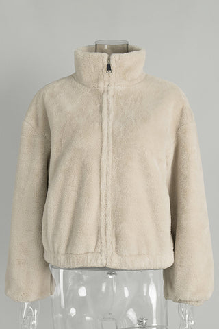 Zip-Up Plush Jacket