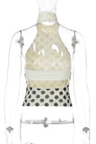 Polka Dot High Neck Tank