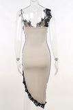 Night Out Dress with Lace Embellishment