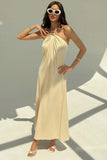 Halter-Neck Maxi Dress