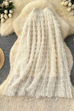 Layered Ruffle Maxi Skirt