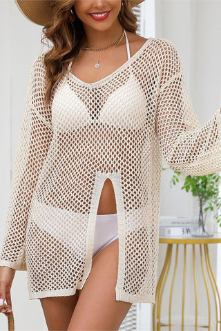Stylish Mesh Cover-Up Dress