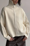 Stylish Zip-Up Cardigan