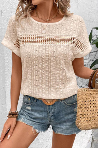 Chic Cutout Knit T-Shirt