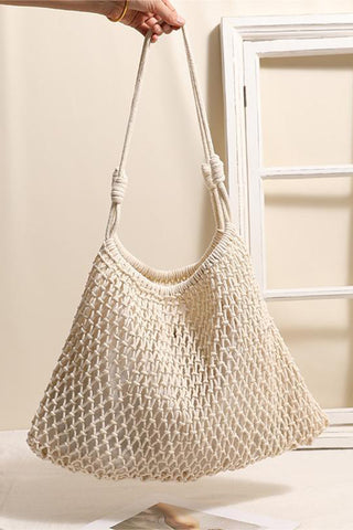 Woven Mesh Shoulder Bag