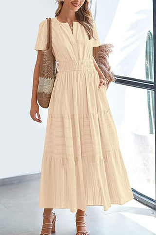 Bohemian Dress with Flowy Details