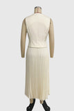 Stylish Button-Front Skirt Set