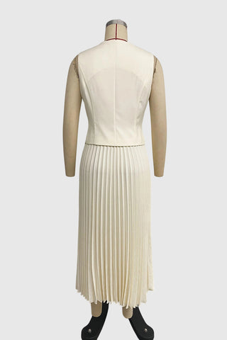Stylish Button-Front Skirt Set