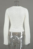Button-Front Lace Blouse