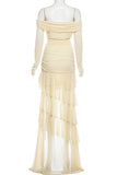 Elegant Layered Evening Dress