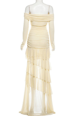 Elegant Layered Evening Dress