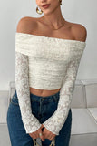 Off-Shoulder Lace Blouse