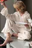 Ruffled Hem Pants Set