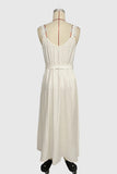 Lace-Trimmed Casual Midi Dress