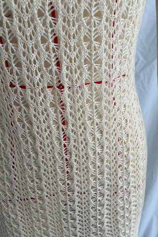 Open-Back Crochet Beach Dress