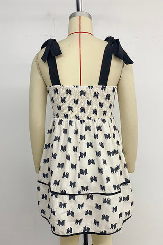 Bow Pattern Casual Dress