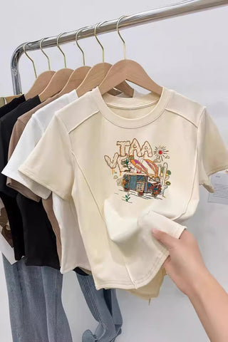 Graphic Print Casual T-Shirt