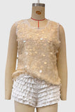 Sleeveless Sequin Tank Top