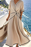 Elegant Twist-Front Casual Dress
