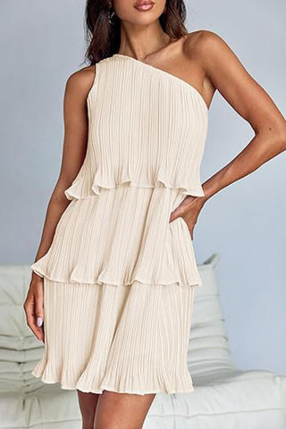 Asymmetrical Tiered Casual Dress