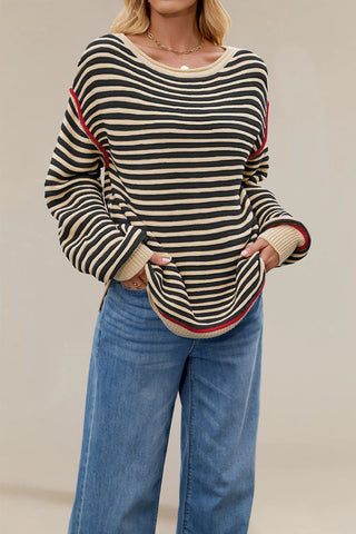 Oversized Striped Sweater