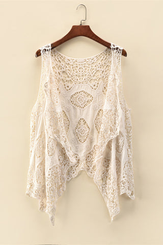 Intricate Crochet Detail Camisole